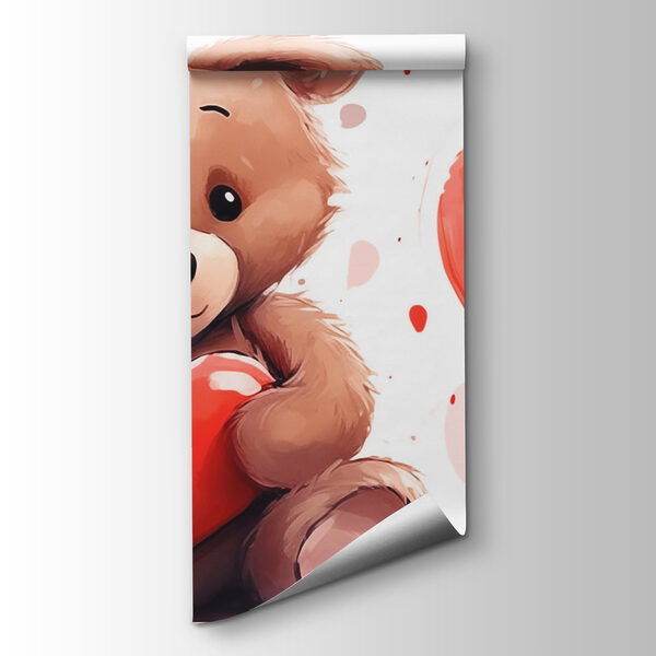 Teddy bear holding a heart Teddy bear holding a heart