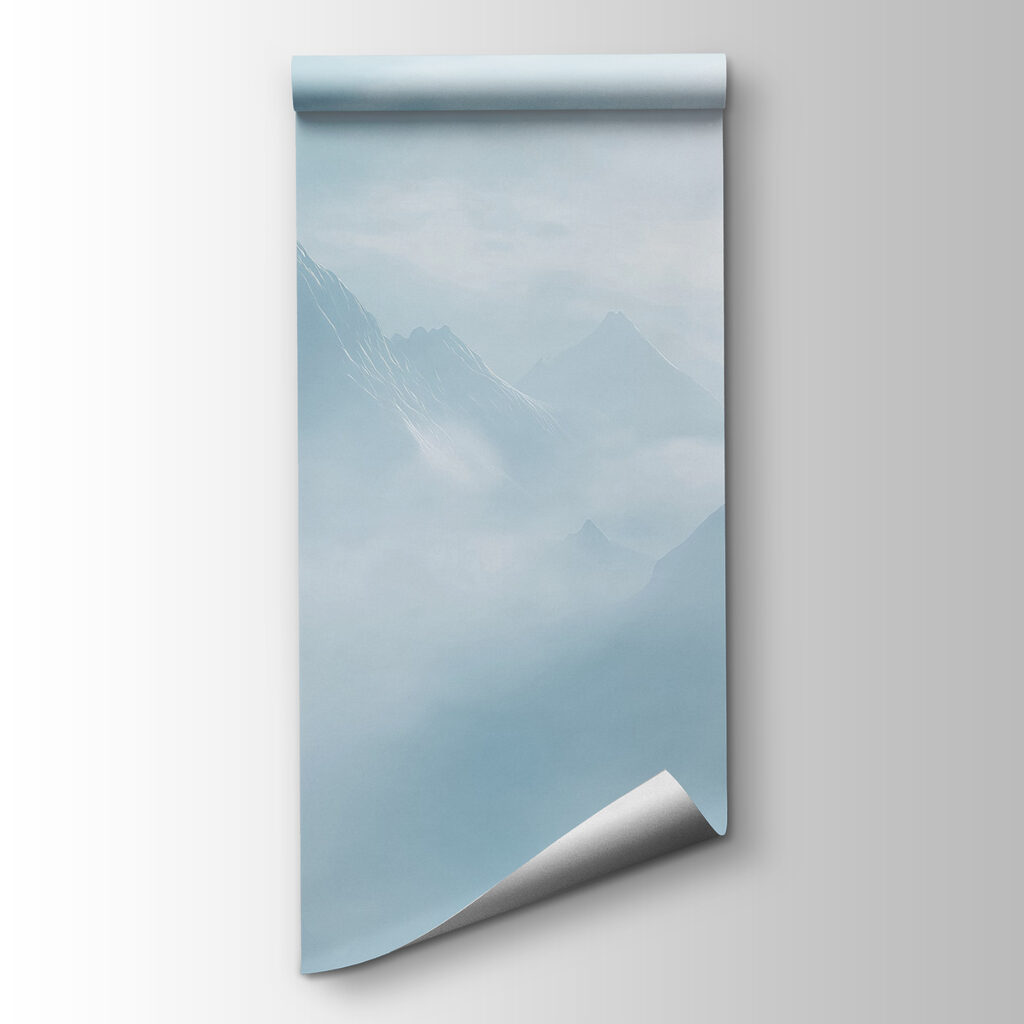 Mountain range with clouds and the sun Mountain range with clouds and the sun