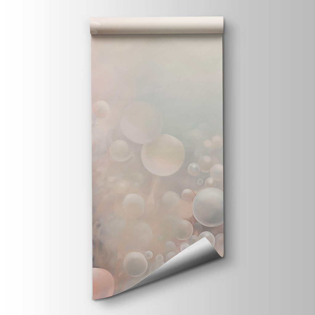 Soft orbs in dreamy pastel hues