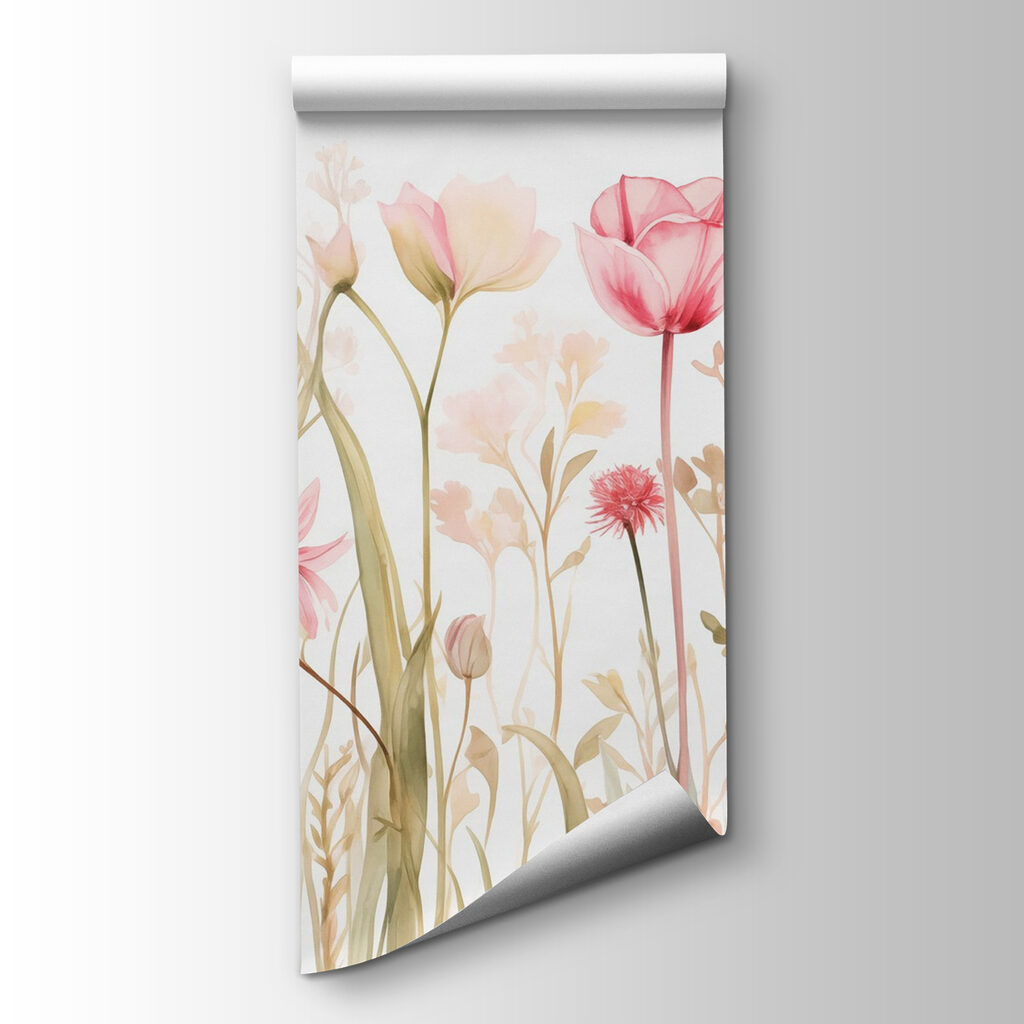 Painting of flowers and grass Painting of flowers and grass