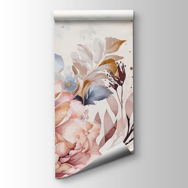 Painting of flowers and leaves Painting of flowers and leaves