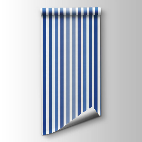 Blue and white striped background