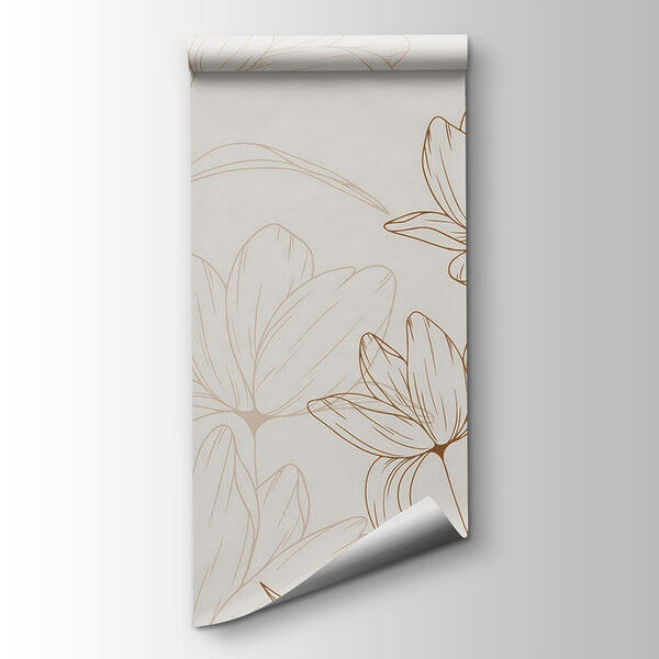 Drawing of flowers on a white background