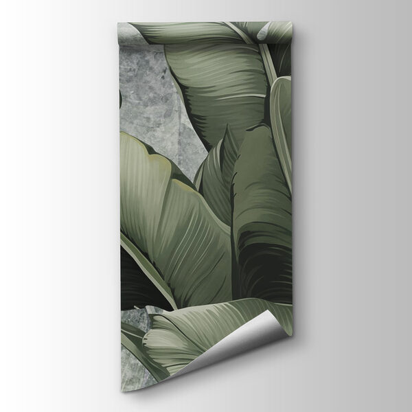 Lush green leaves creating tranquility