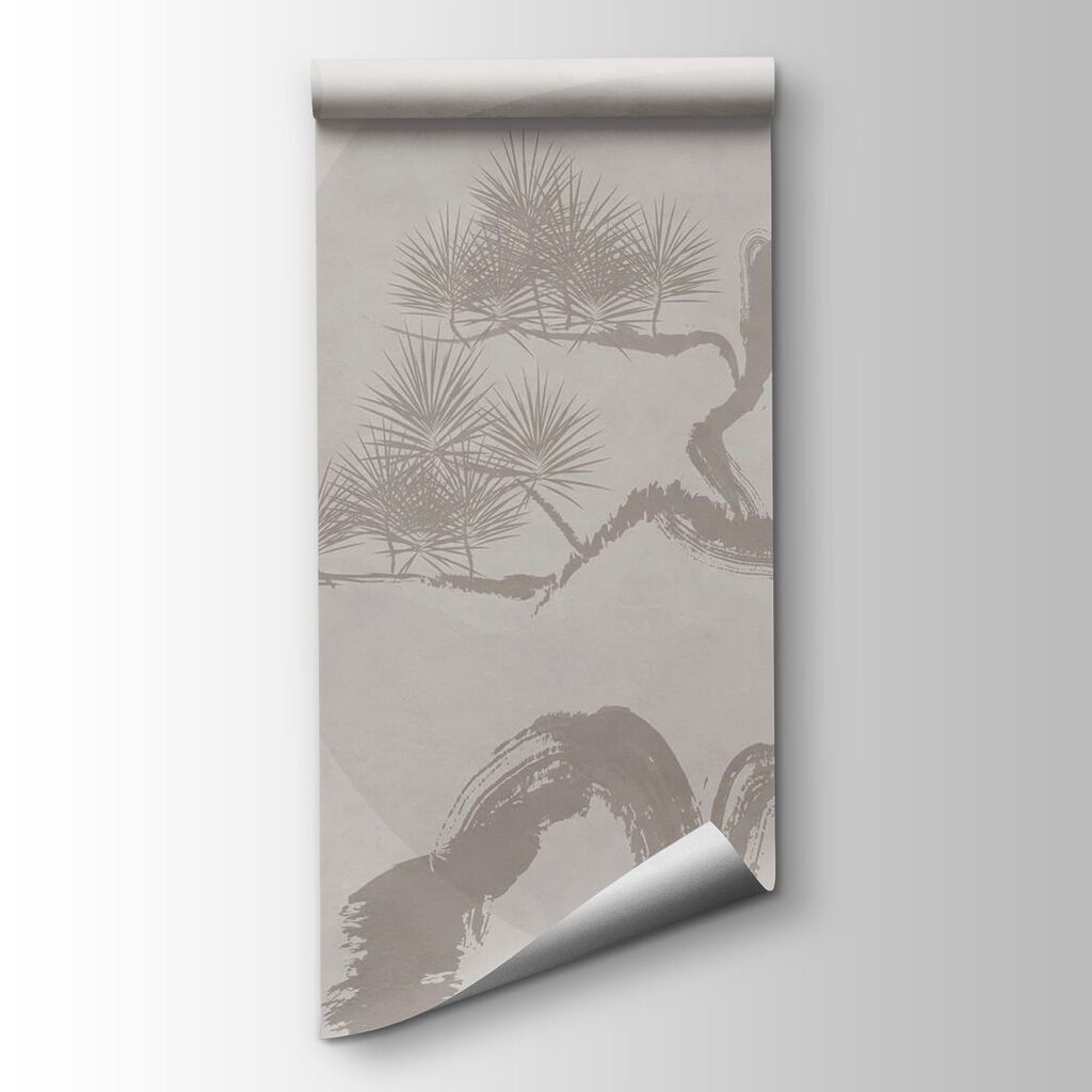 Tree with branches and leaves drawn on it