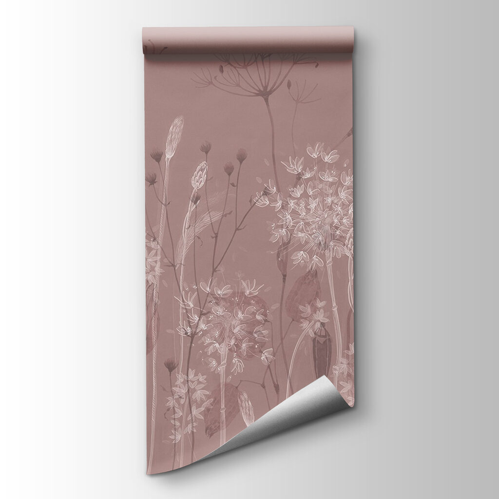 Soft flowers on a muted background