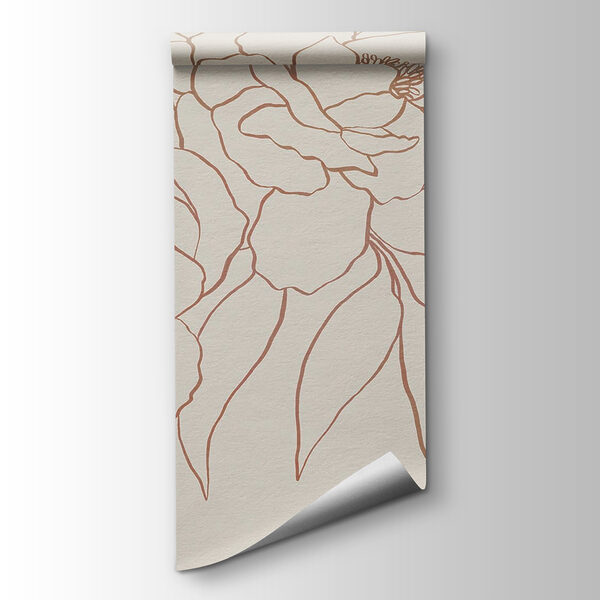 Drawing of flowers on a white surface Drawing of flowers on a white surface