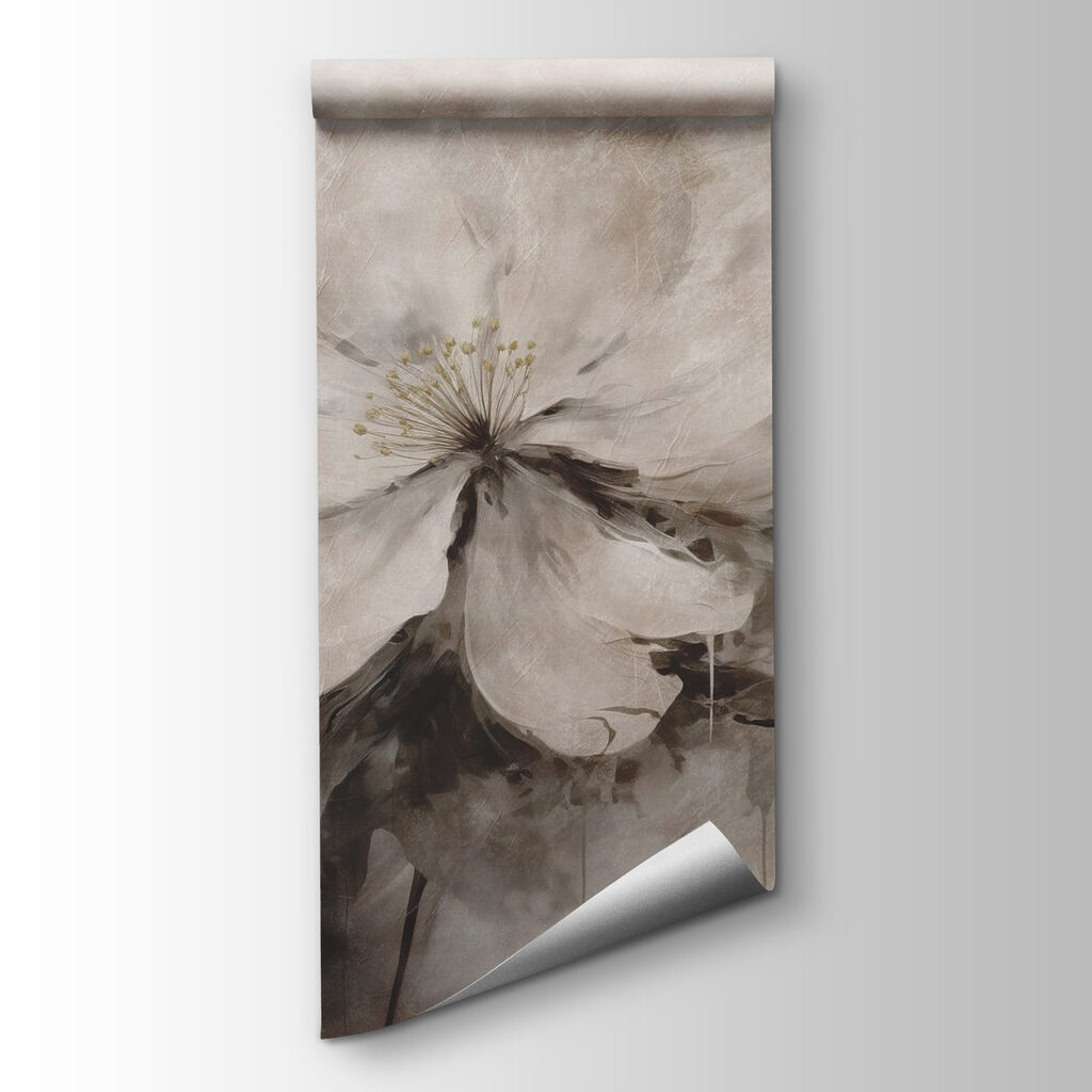 Painting of a white flower