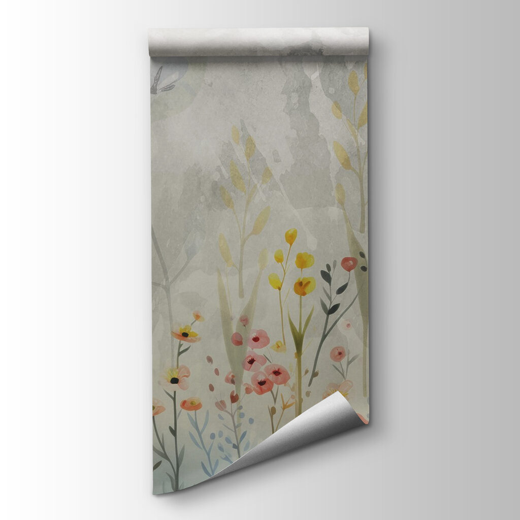 Painting of flowers and plants