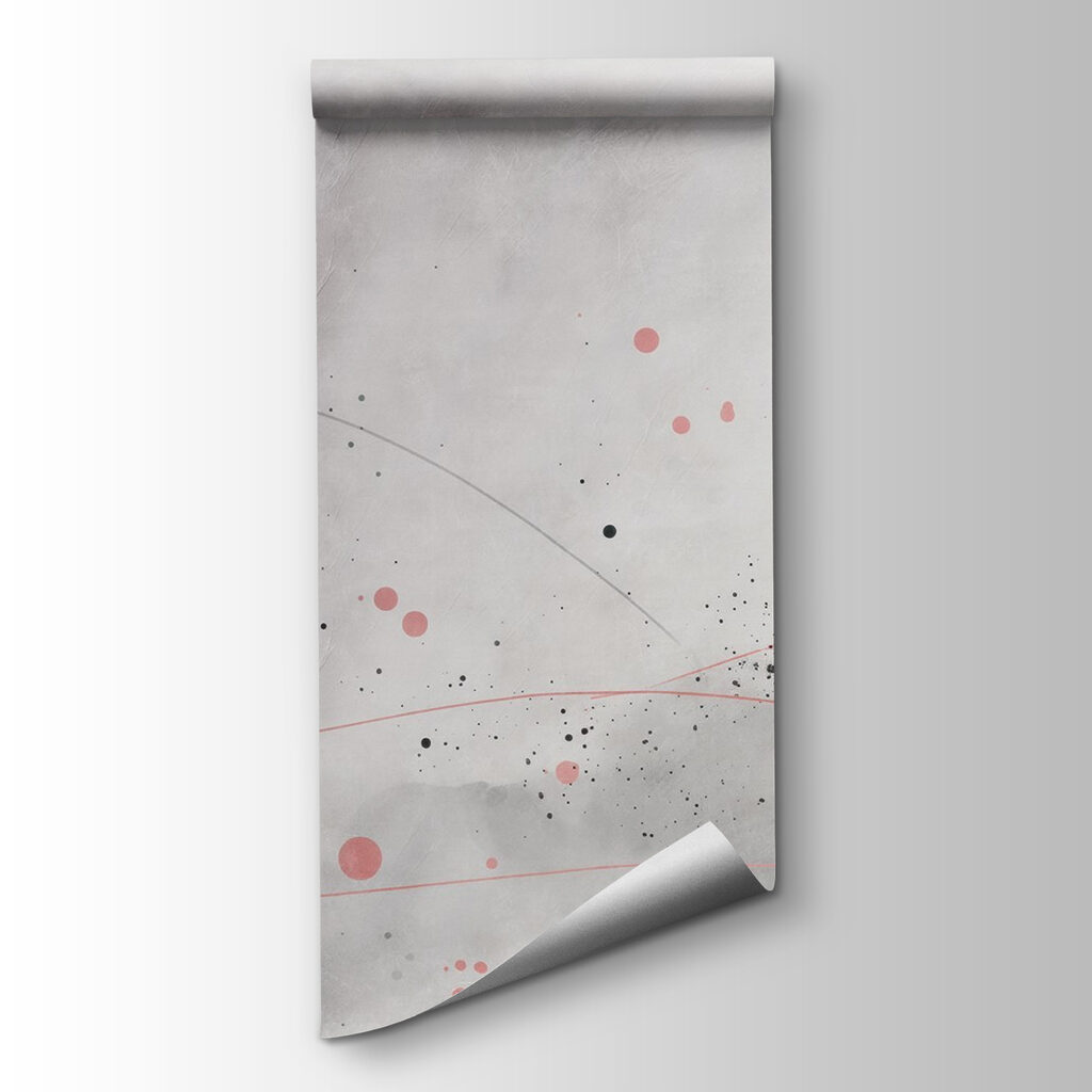 Grey and pink circles and lines Grey and pink circles and lines