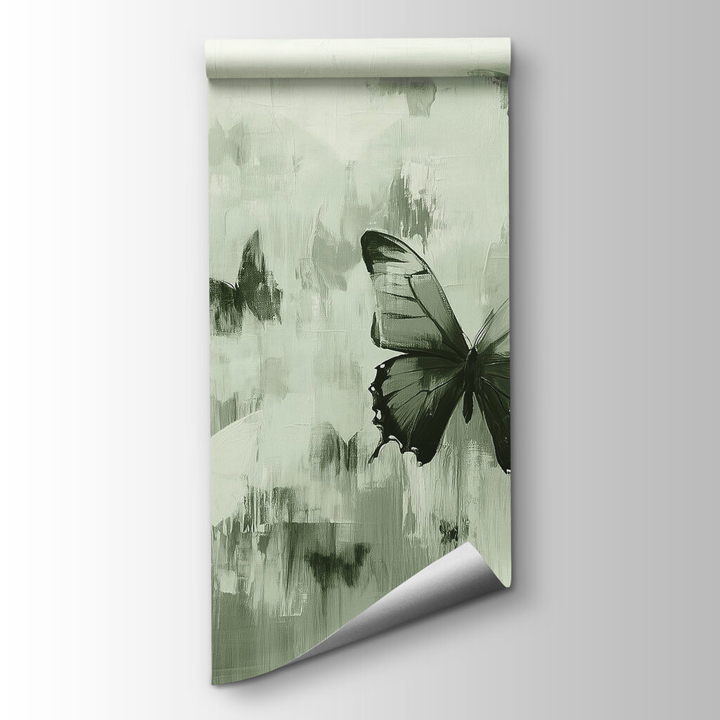 Group of butterflies flying