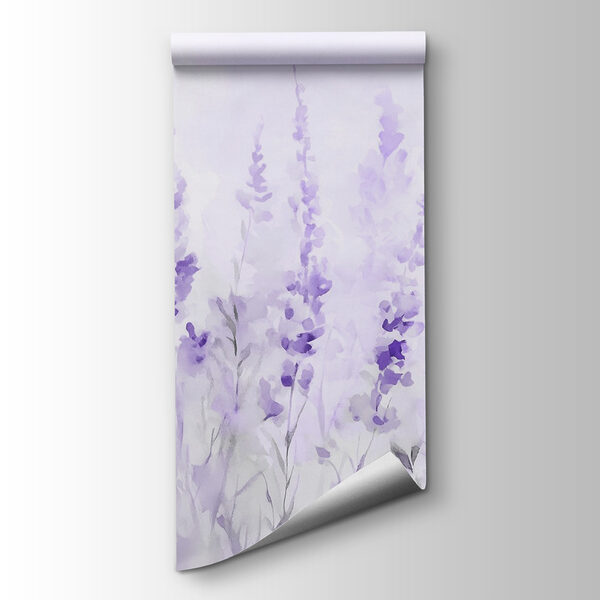 Painting of purple flowers Painting of purple flowers