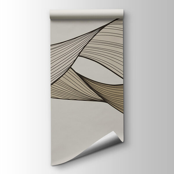 Brown and black wavy lines Brown and black wavy lines