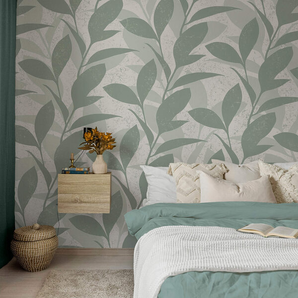 Pattern of leaves on a white background Pattern of leaves on a white background