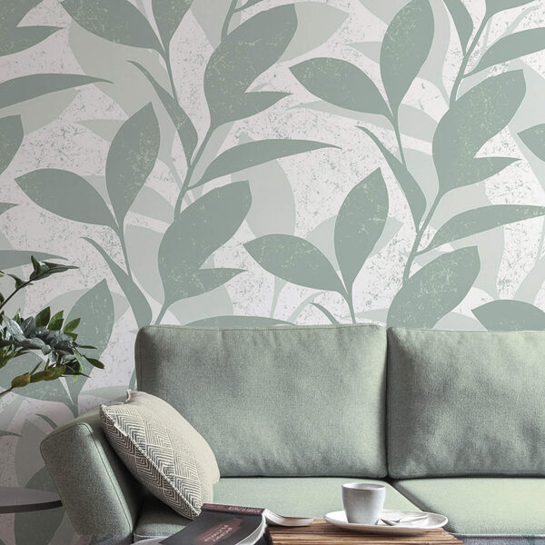 Pattern of leaves on a white background Pattern of leaves on a white background