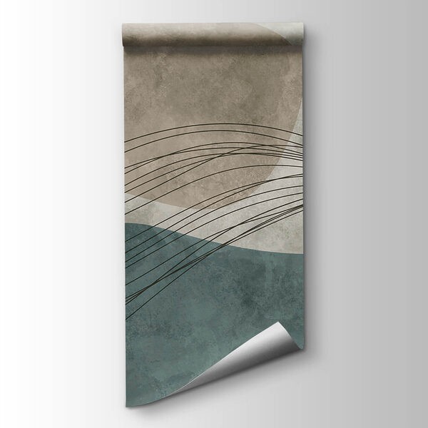 Blue and white background with circles and lines