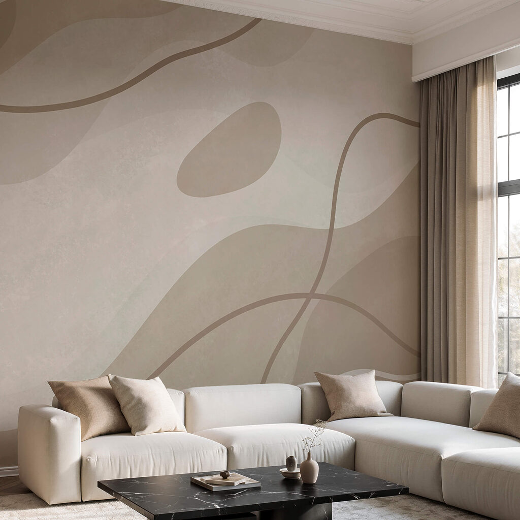 Beige and white background with lines