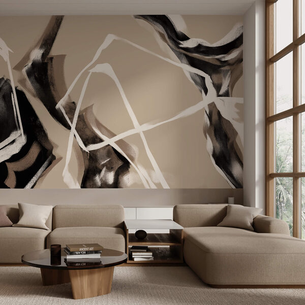 Abstract lines create visual intrigue