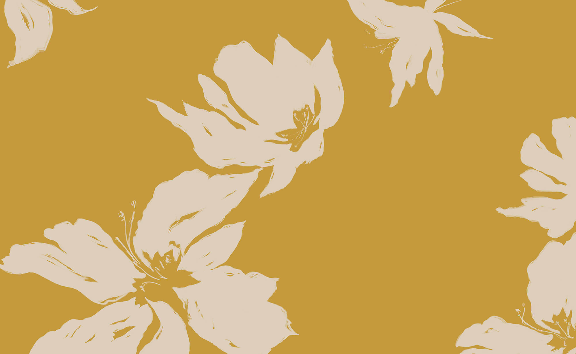 Floral design on a warm background