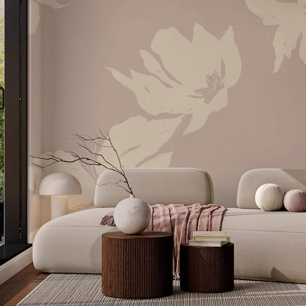 Soft florals on a gentle background