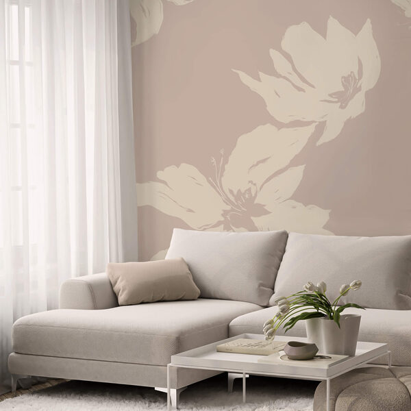 Soft florals on a gentle background