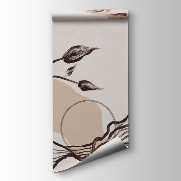 Elegant flowing lines with natural elements