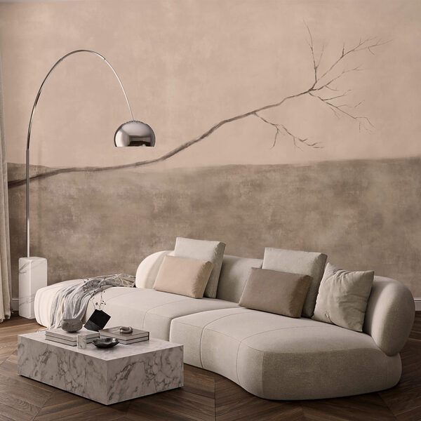 Tree branch in a field