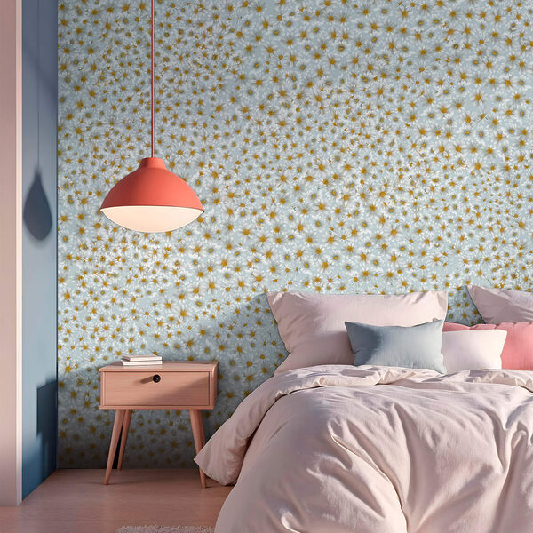 Wall murals Wall murals Pattern of small orange stars (SKU: t00523)