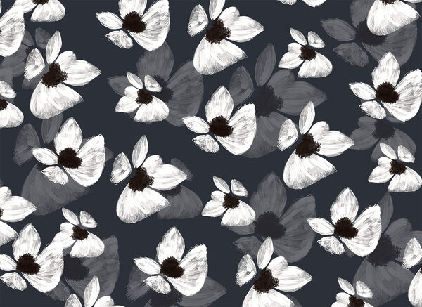 Pattern of white flowers