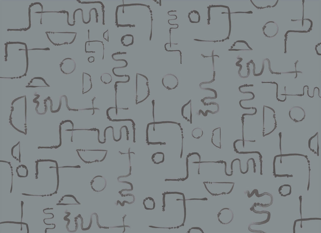 Pattern of lines and shapes