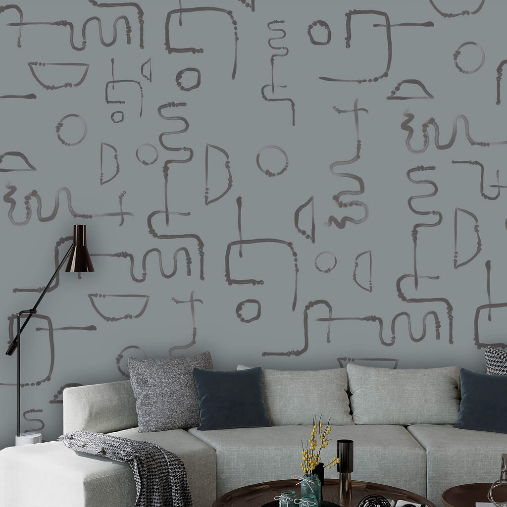 Pattern of lines and shapes