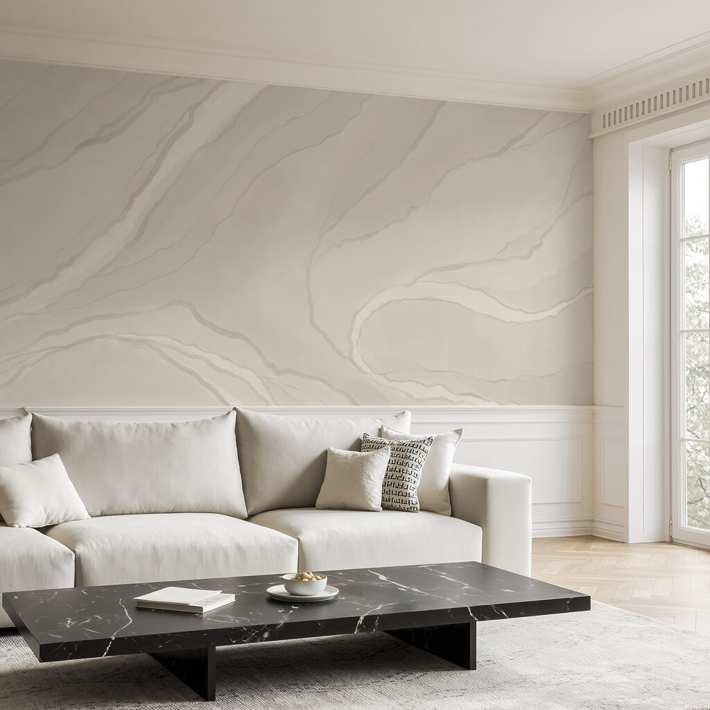 White and gray surface with lines