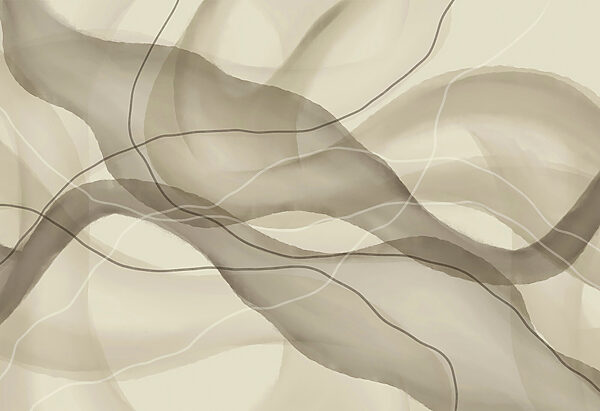Serene waves in soft earth tones