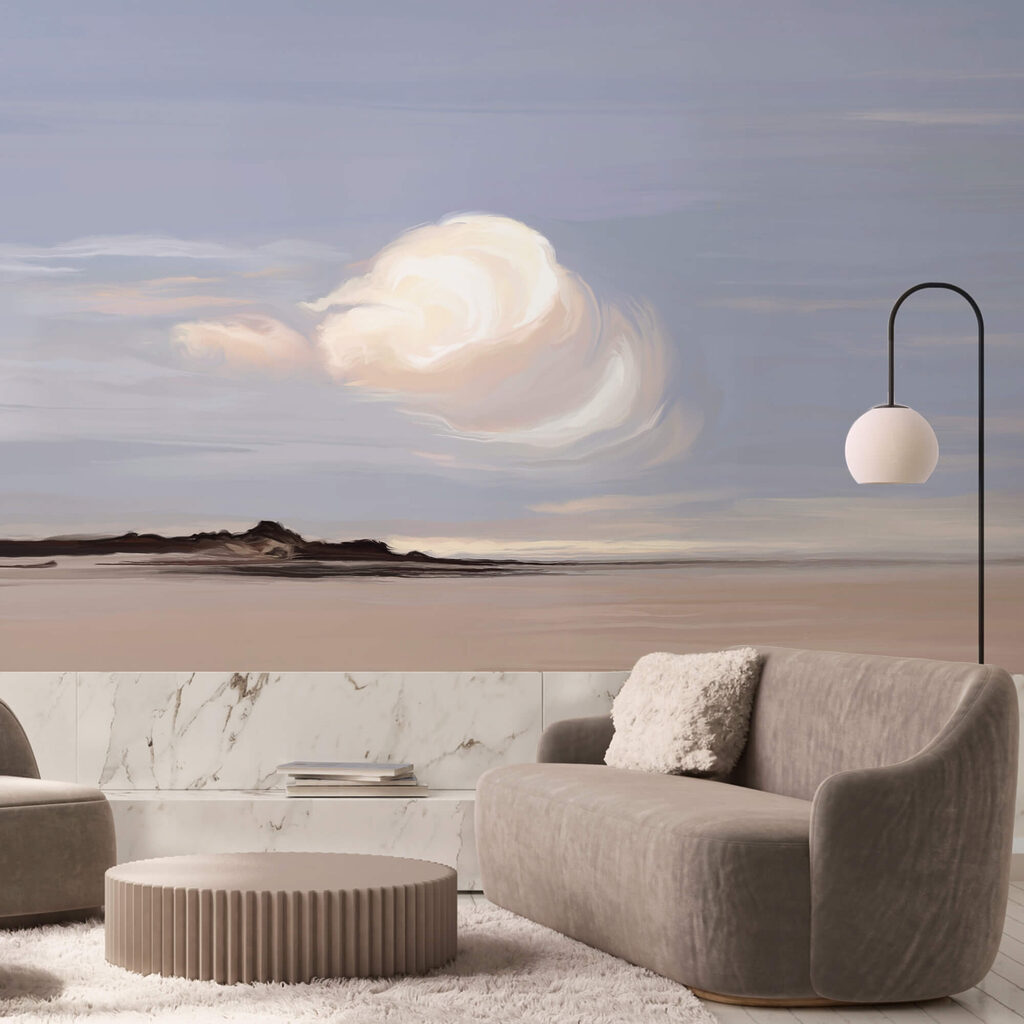 White cloud in the sky