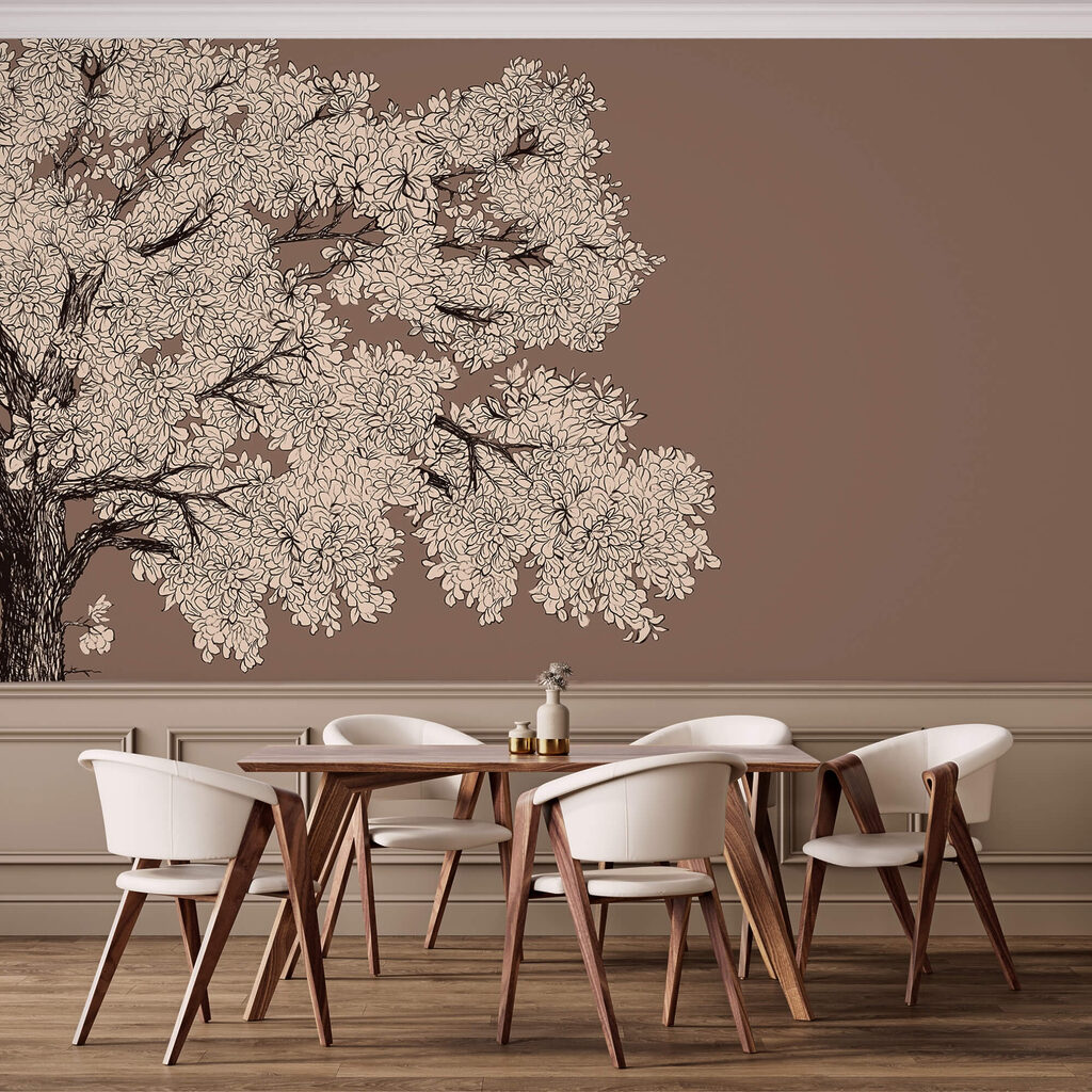 Tree with white flowers