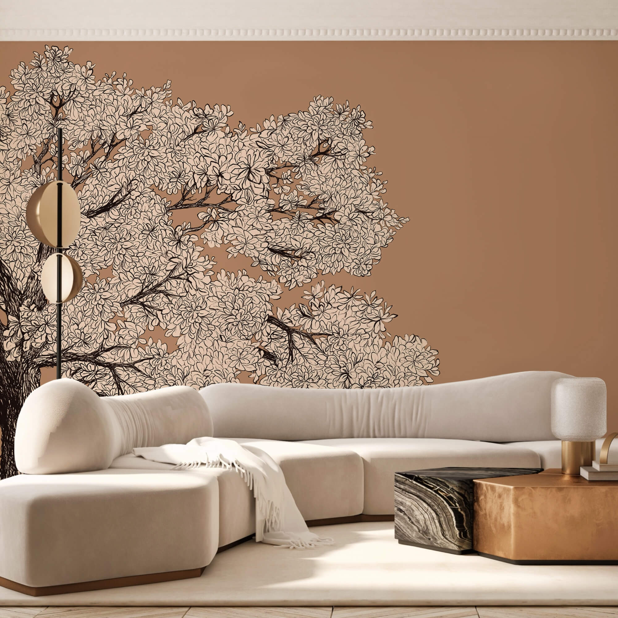 Tree with white flowers