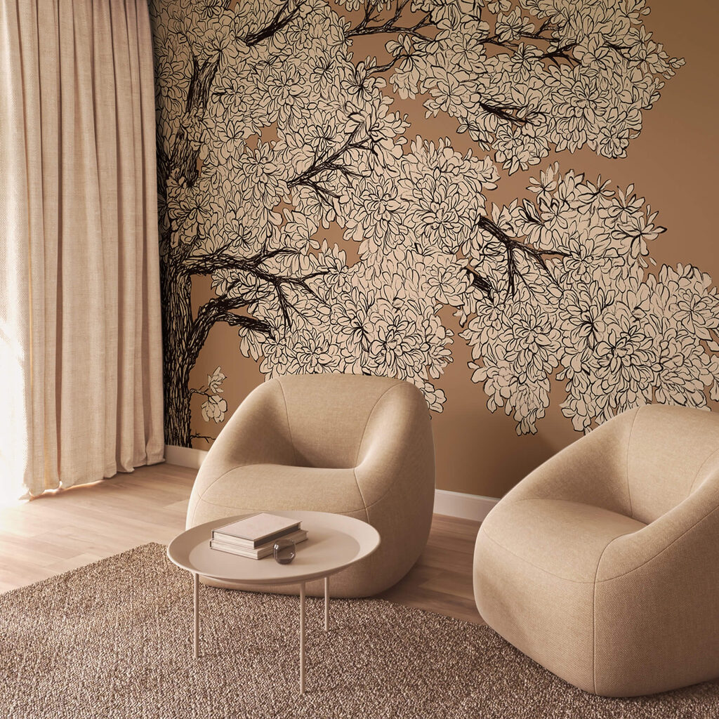 Tree with white flowers