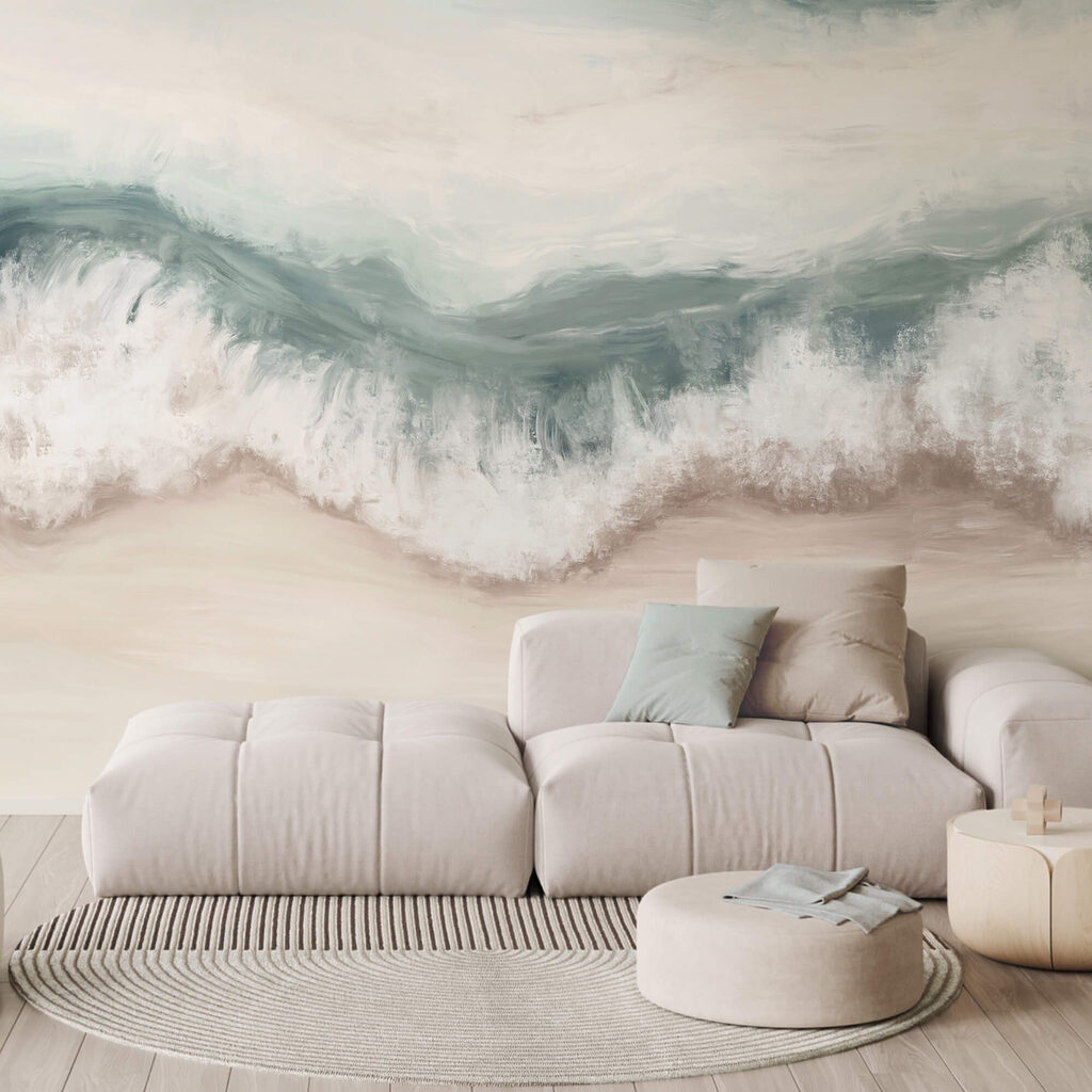 Wave crashing on a beach