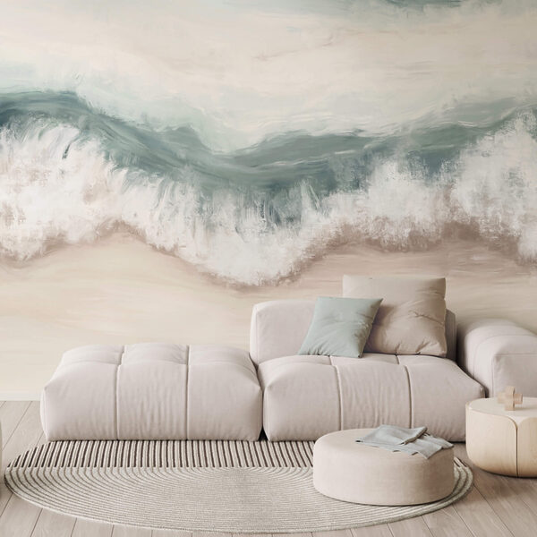 Wave crashing on a beach