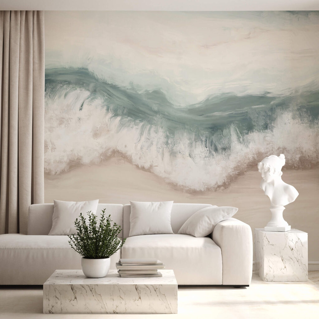 Wave crashing on a beach