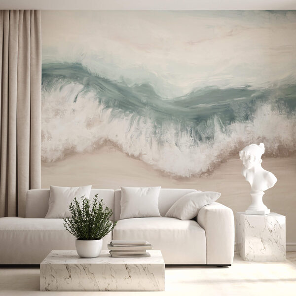 Wave crashing on a beach