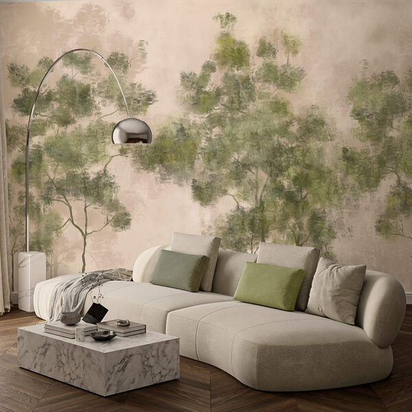 Group of trees with green leaves Group of trees with green leaves