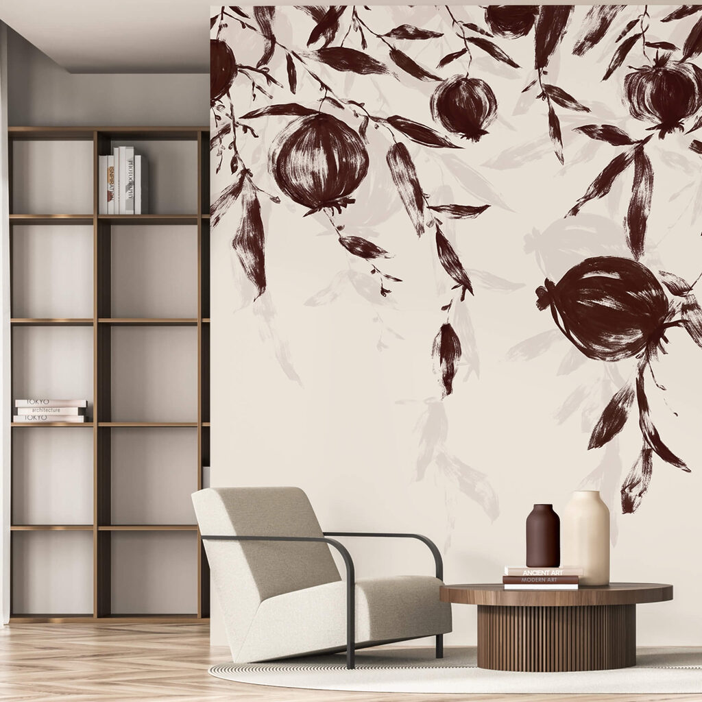 Painting of fruit on a branch