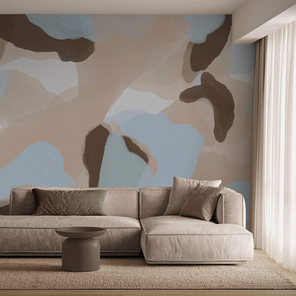 Wall murals Wall murals Abstract shapes in soft colors (SKU: t00518)