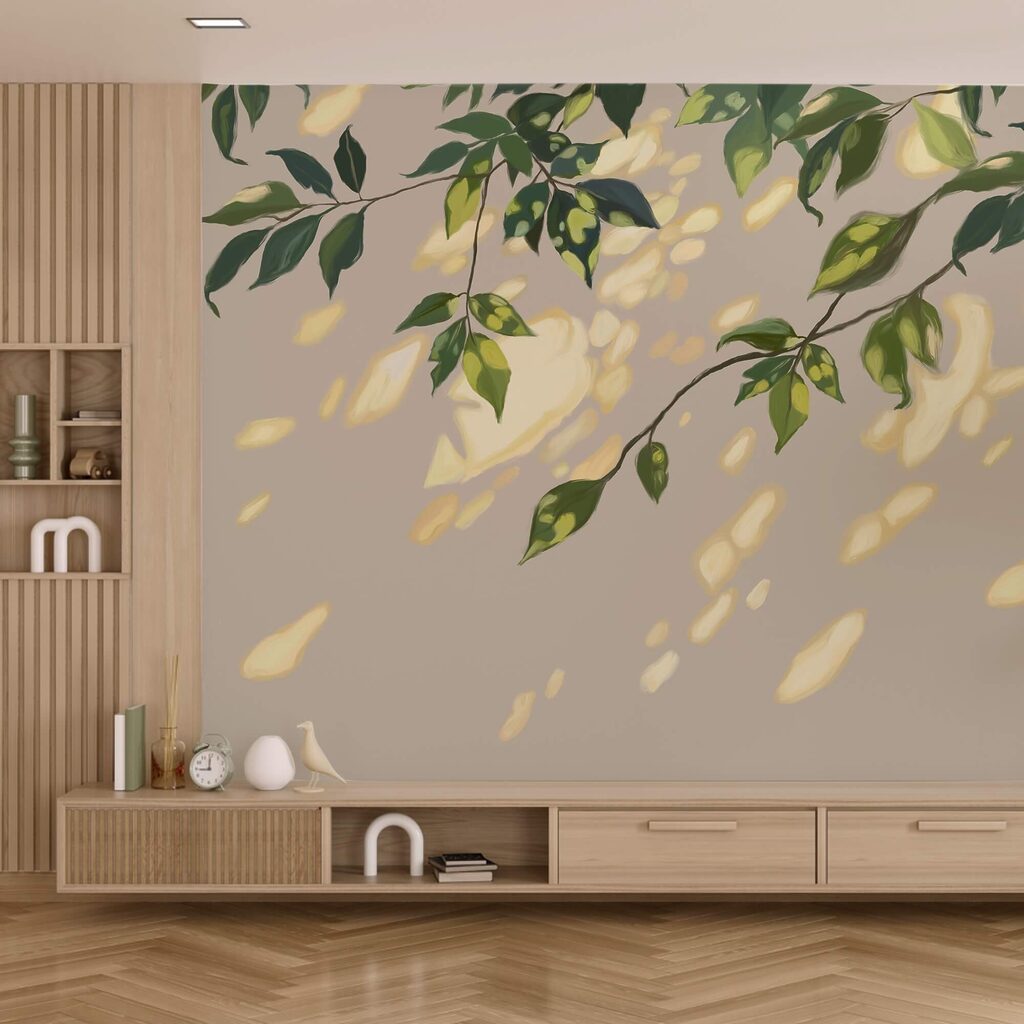 Branch with leaves on it