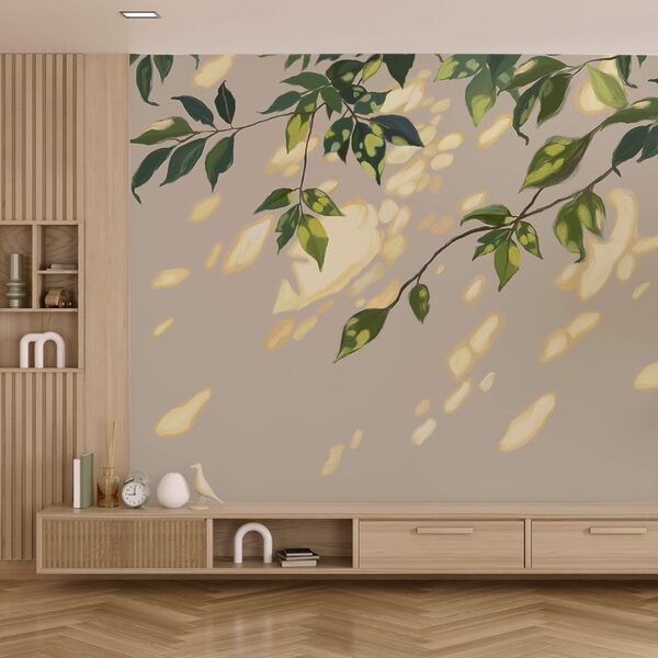 Branch with leaves on it