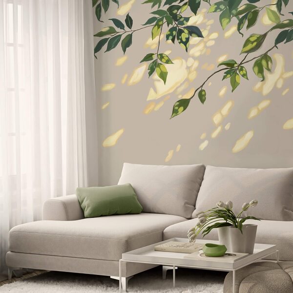 Branch with leaves on it