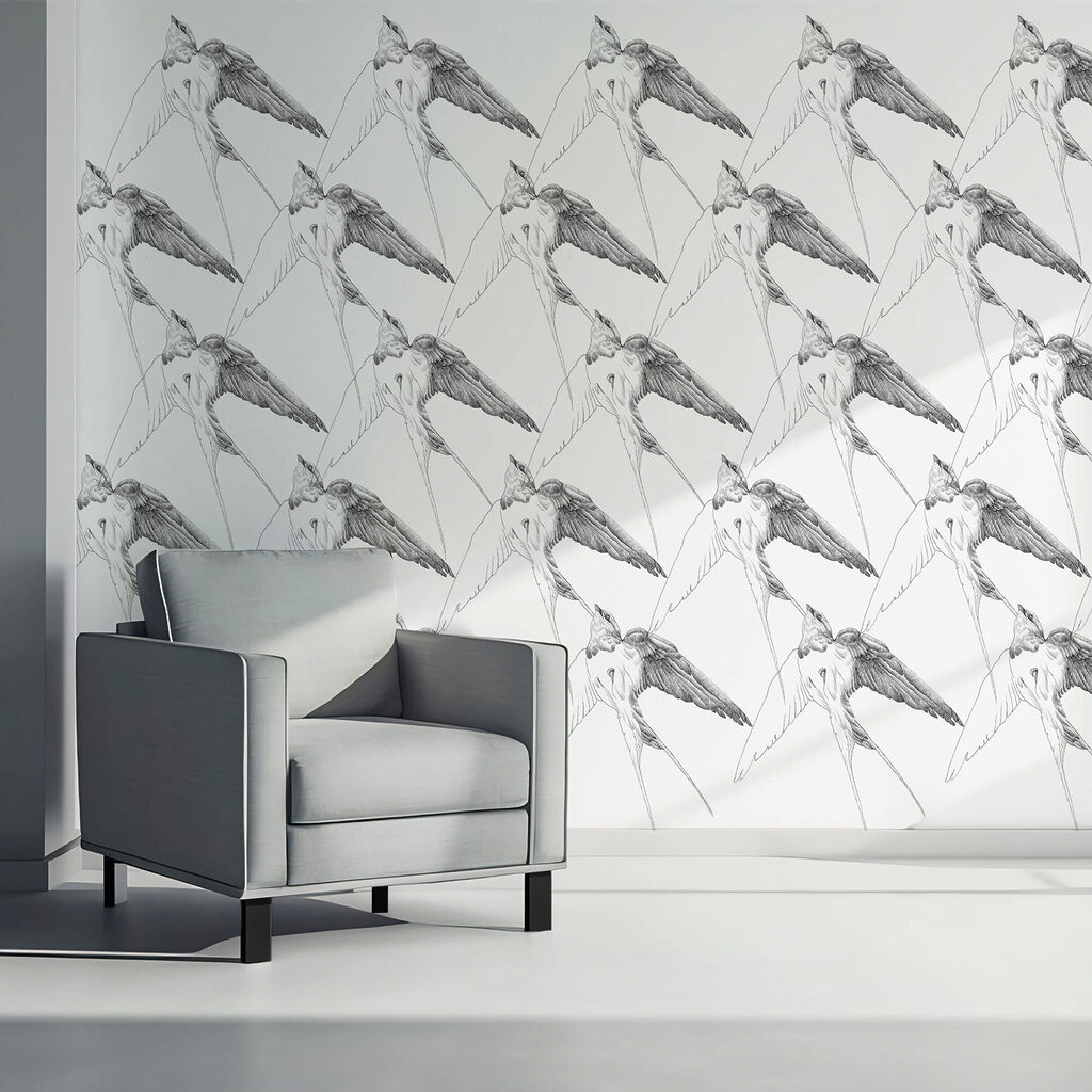 Group of birds with wings Group of birds with wings