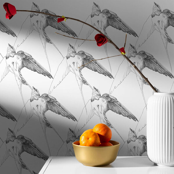 Group of birds with wings Group of birds with wings