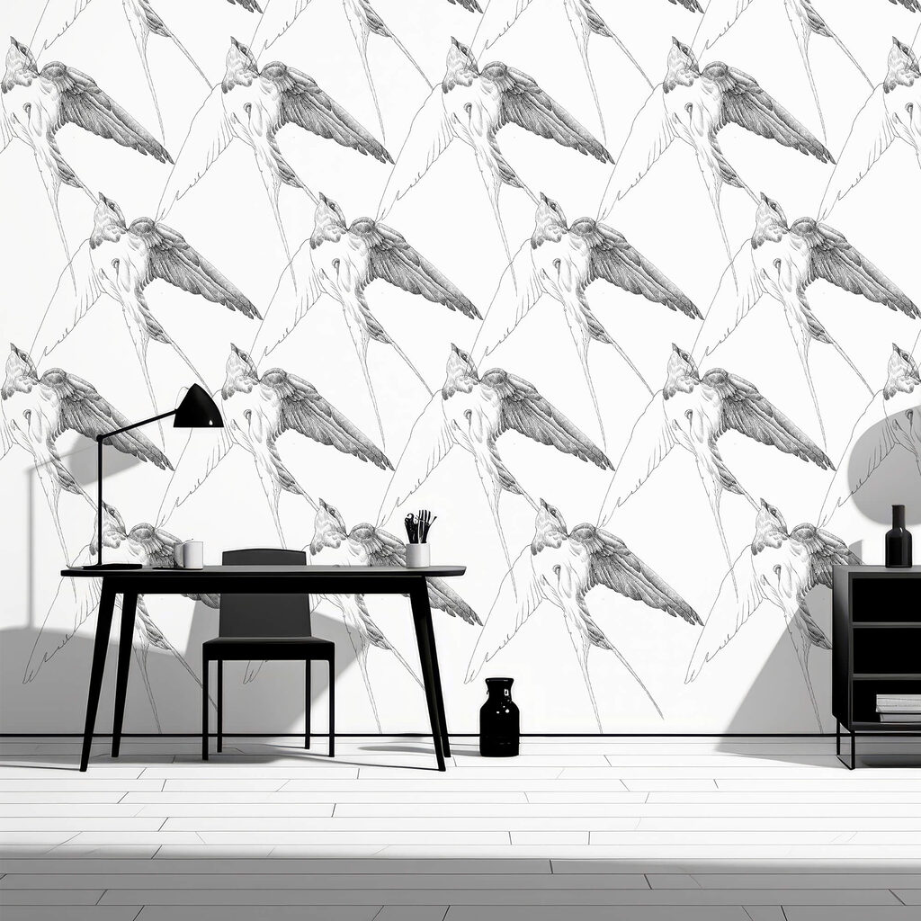 Group of birds with wings Group of birds with wings